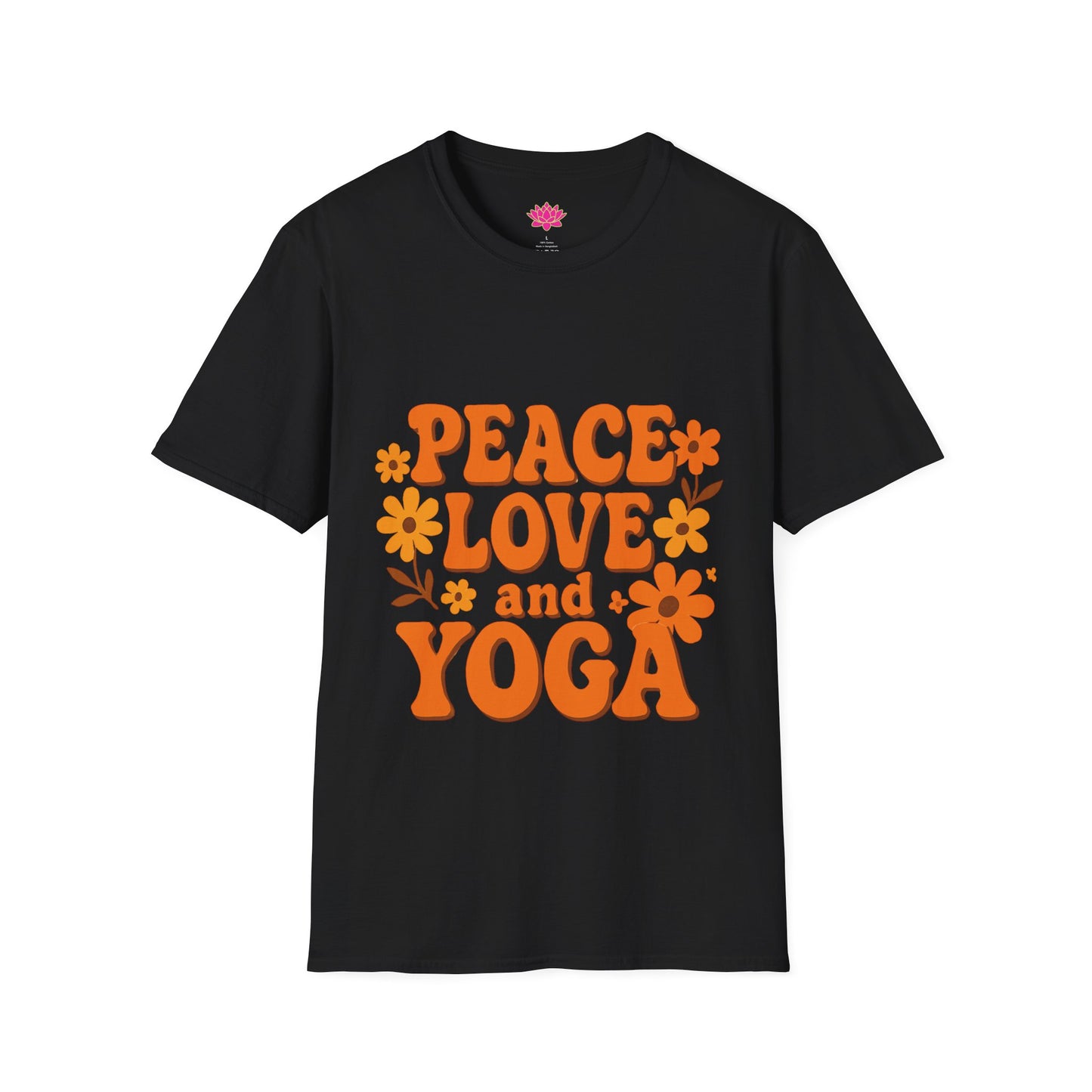 Peace Love and Yoga - T-shirt