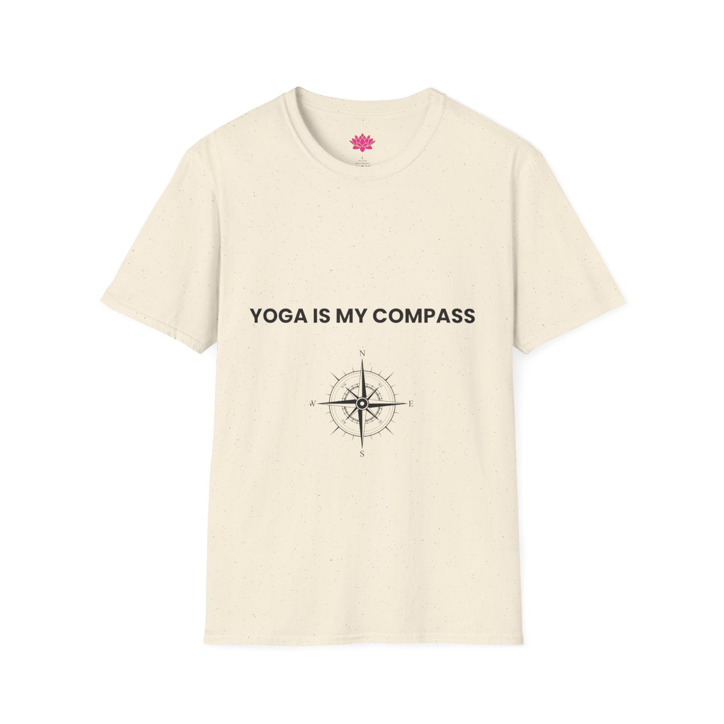 Yoga Compass T-Shirt, Inspirational Yoga Tee, Mindfulness Shirt, Gift for Yogis, Wellness Apparel
