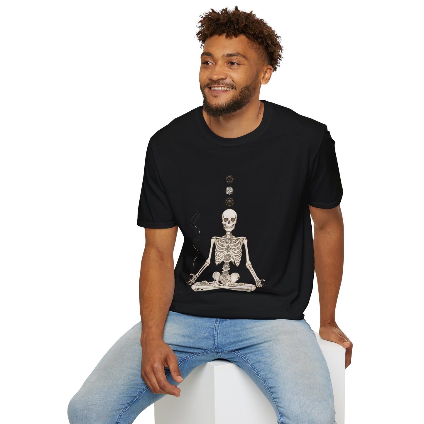 Skeleton Meditating - T-shirt