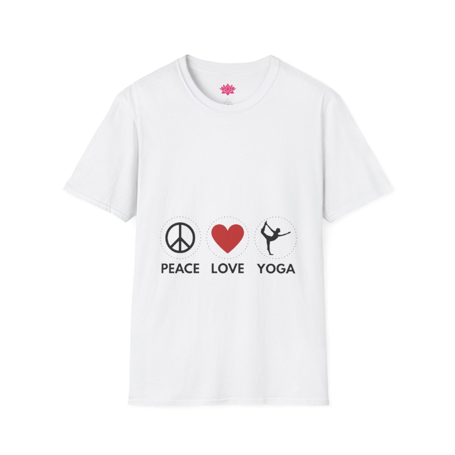 Peace Love Yoga - T-Shirt