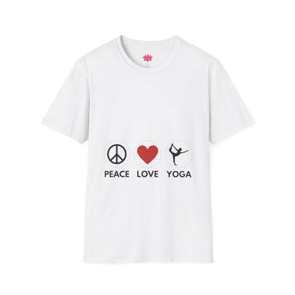 Peace Love Yoga - T-Shirt