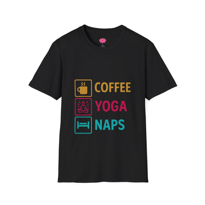 Coffee Yoga Naps - T-Shirt