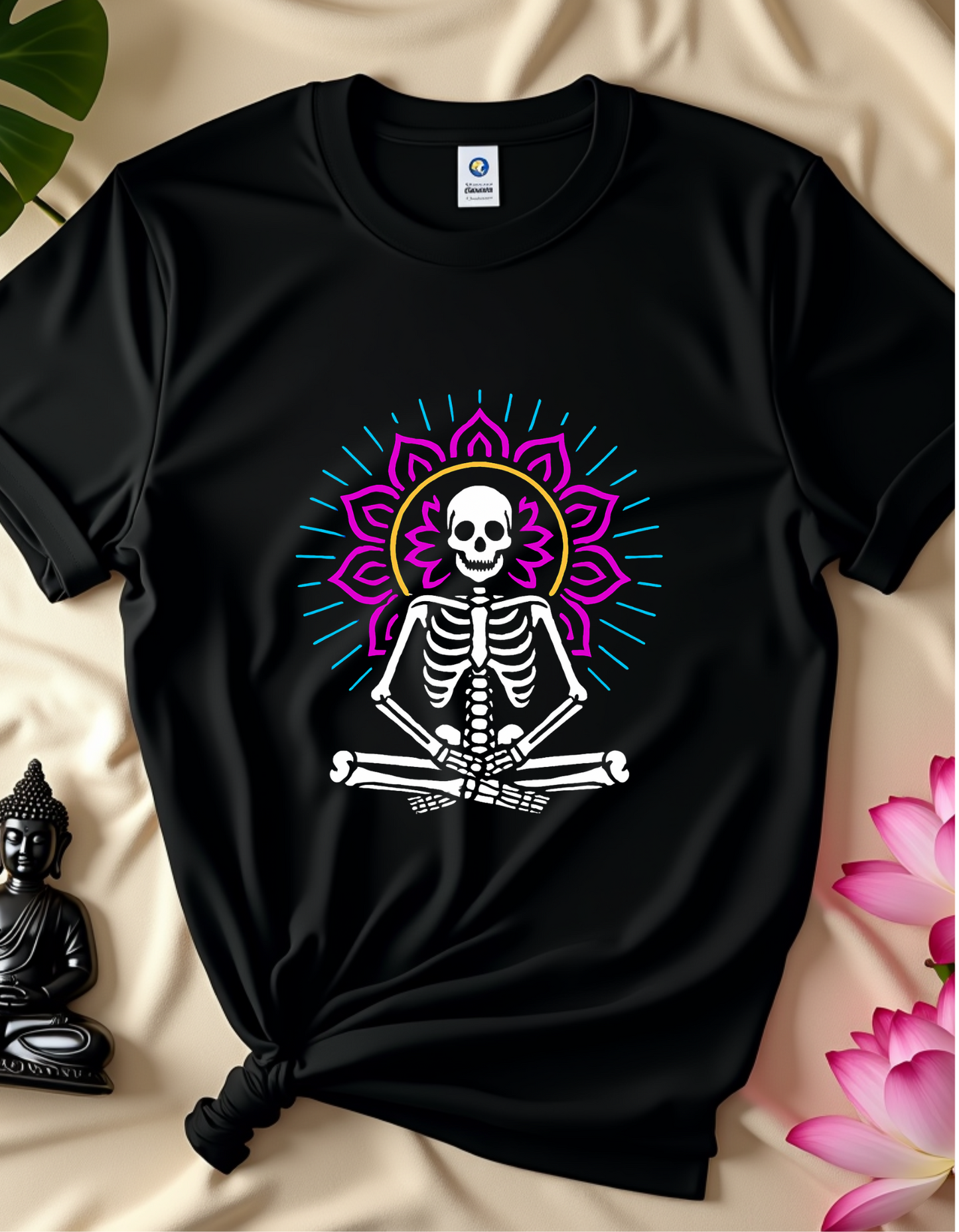 Meditative Skeleton - T-shirt