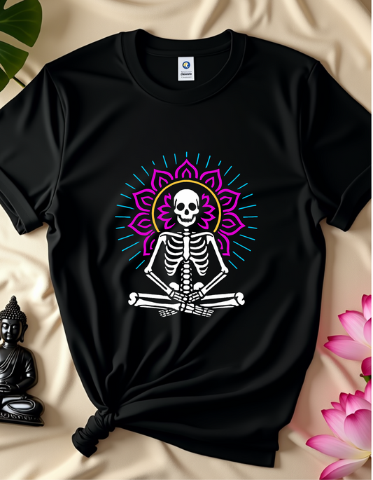 Meditative Skeleton - T-shirt