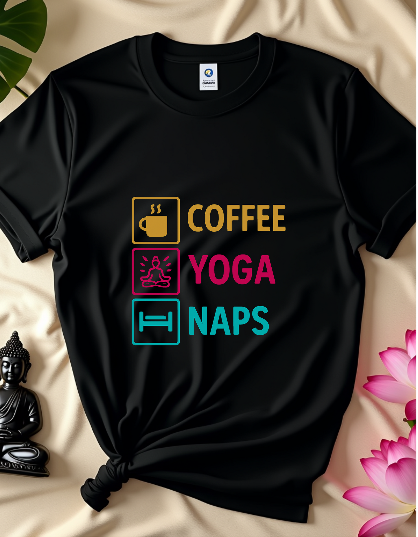 Coffee Yoga Naps - T-Shirt