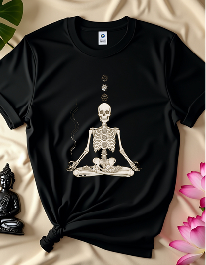 Skeleton Meditating - T-shirt