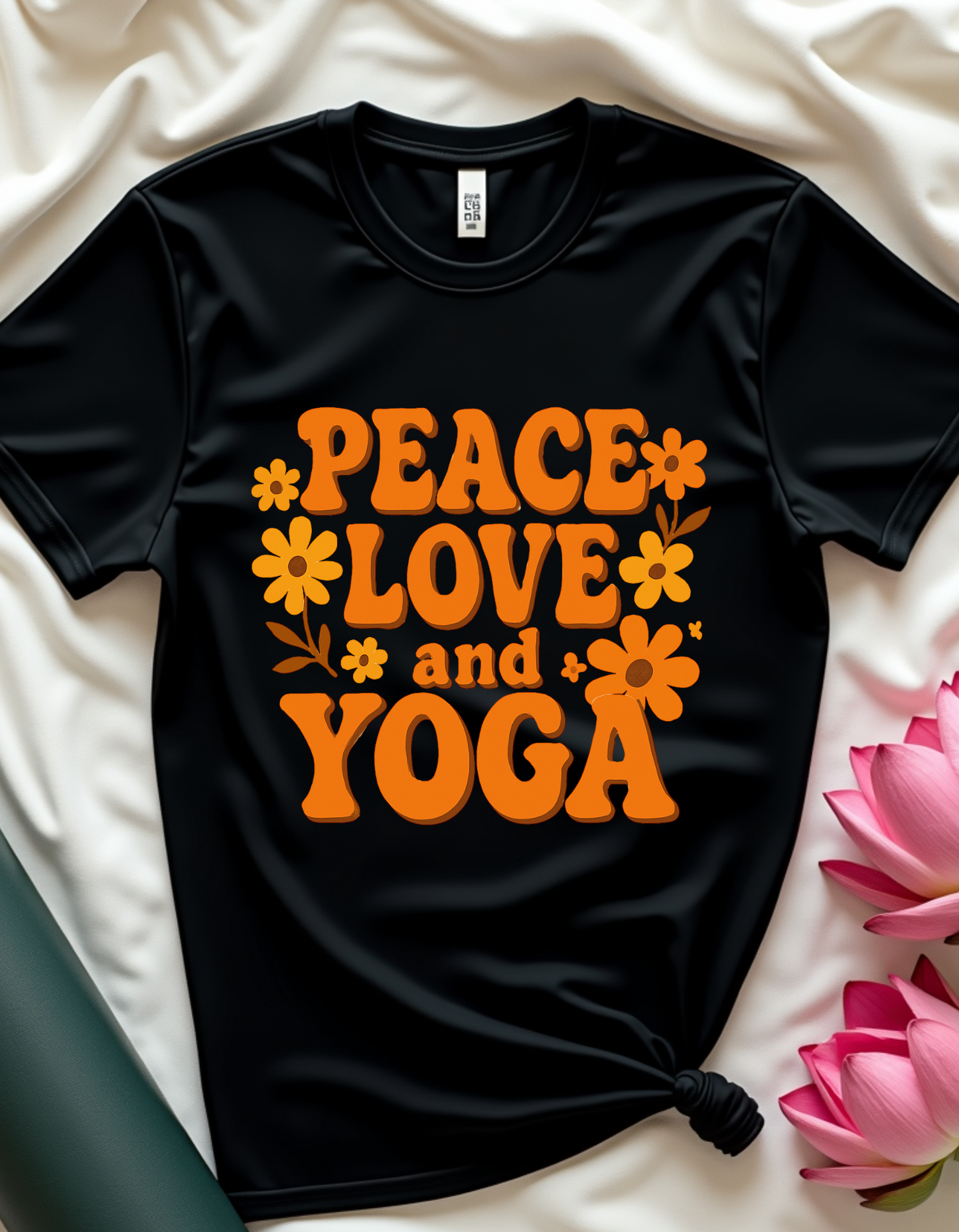 Peace Love and Yoga - T-shirt