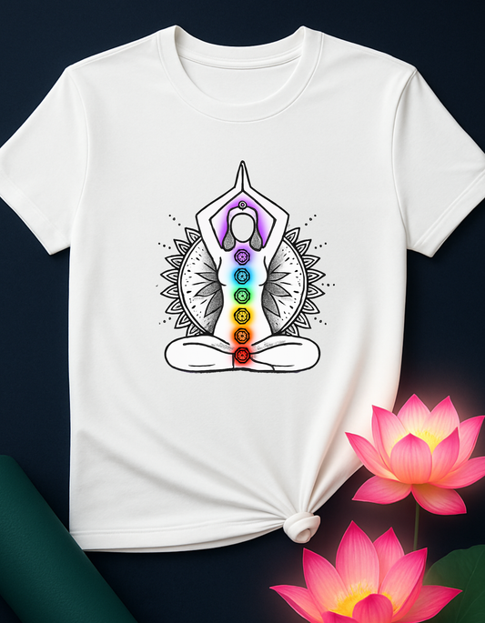 Chakra Yoga Pose - T-shirt
