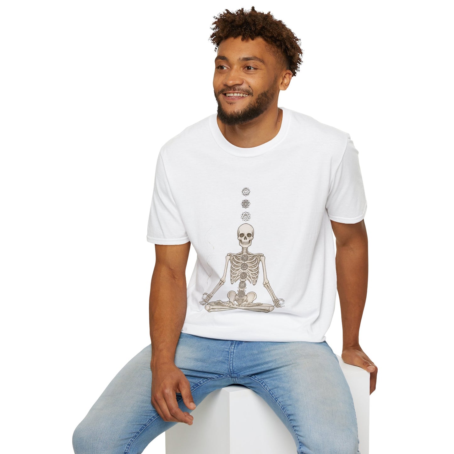 Skeleton Meditating - T-shirt