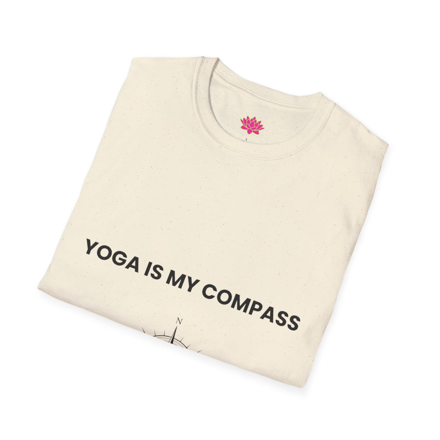 Yoga Compass T-Shirt, Inspirational Yoga Tee, Mindfulness Shirt, Gift for Yogis, Wellness Apparel