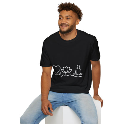 Heart, Lotus, Meditation - T-Shirt