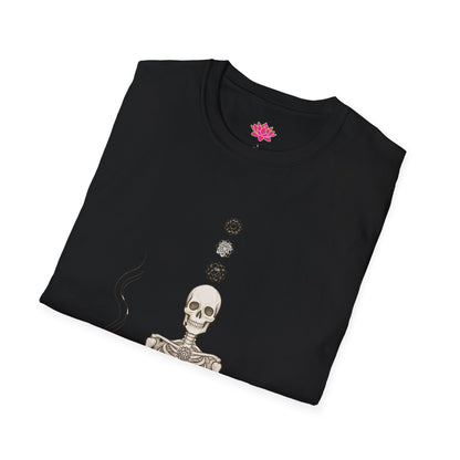 Skeleton Meditating - T-shirt