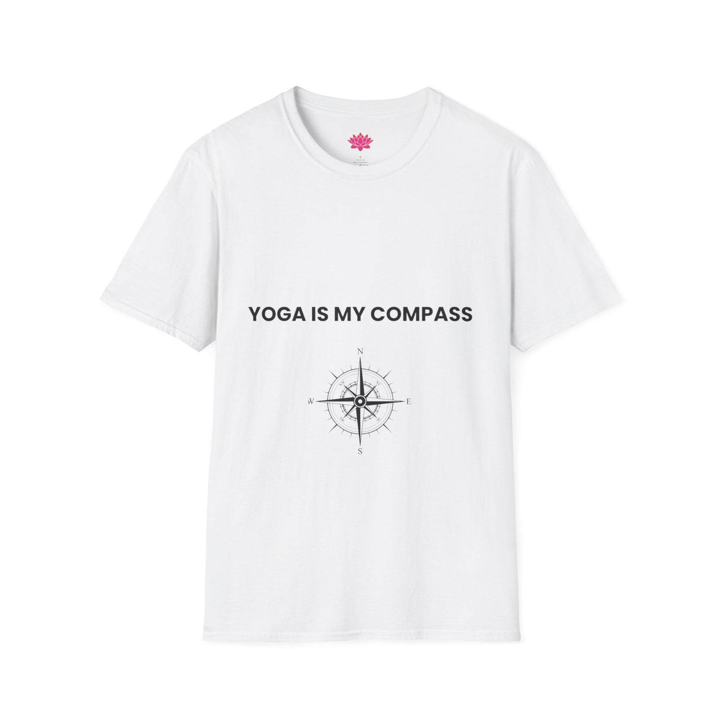 Yoga Compass T-Shirt, Inspirational Yoga Tee, Mindfulness Shirt, Gift for Yogis, Wellness Apparel
