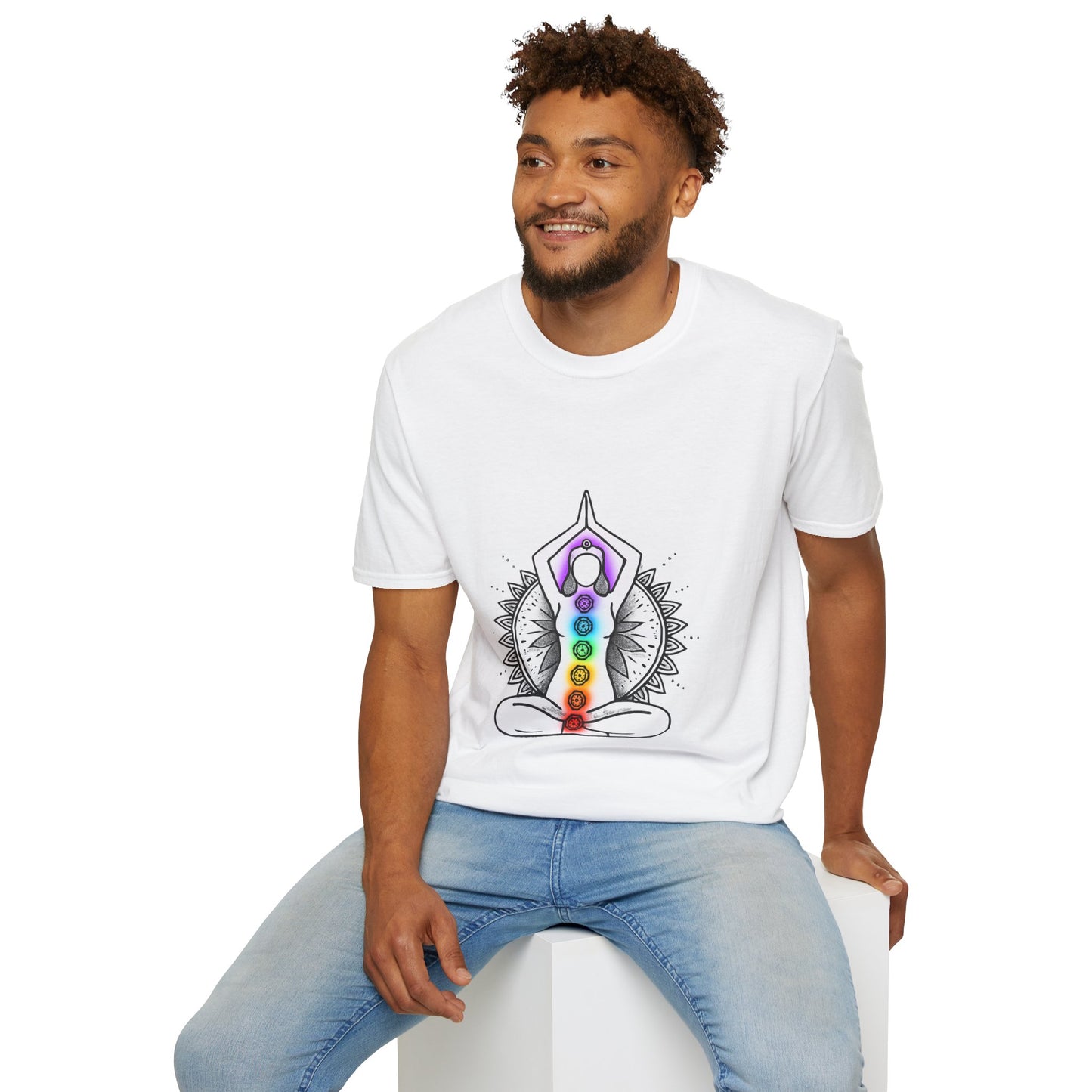 Chakra Yoga Pose - T-shirt