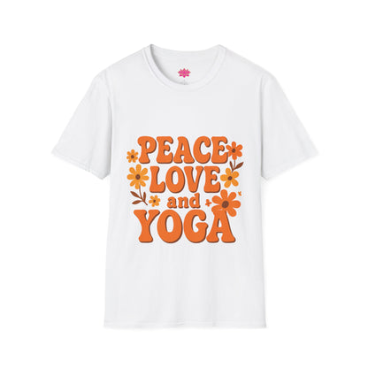 Peace Love and Yoga - T-shirt